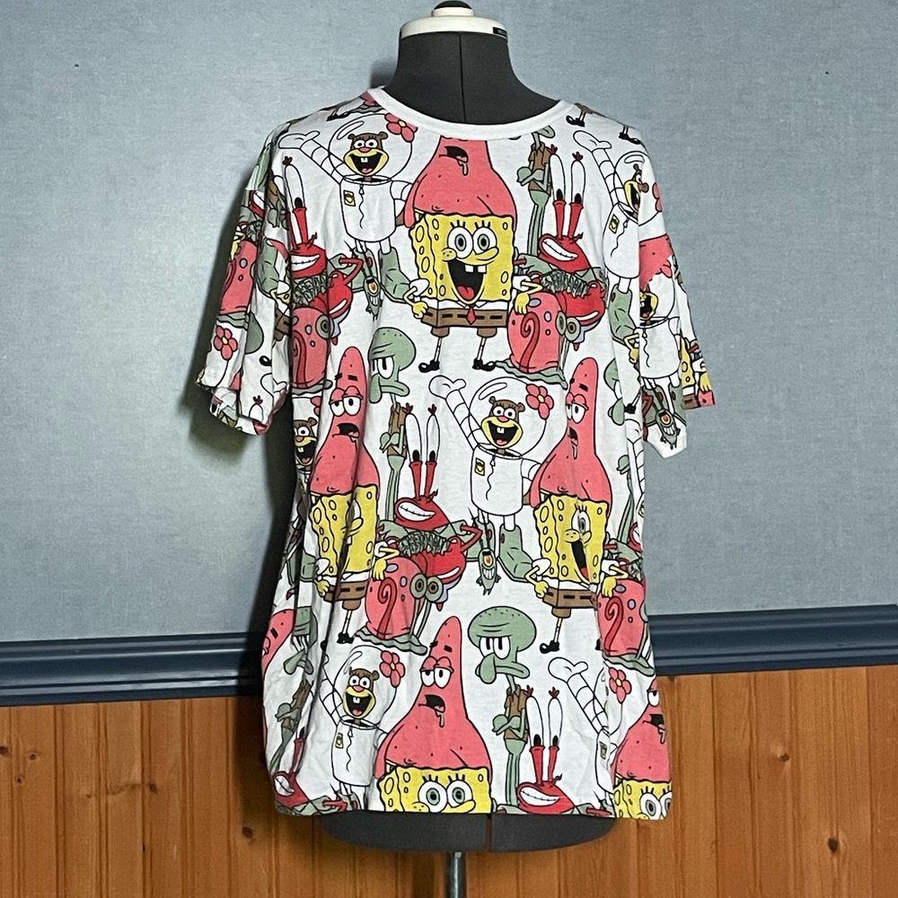 🔥3 for $15 Sale- SpongeBob all over print tee